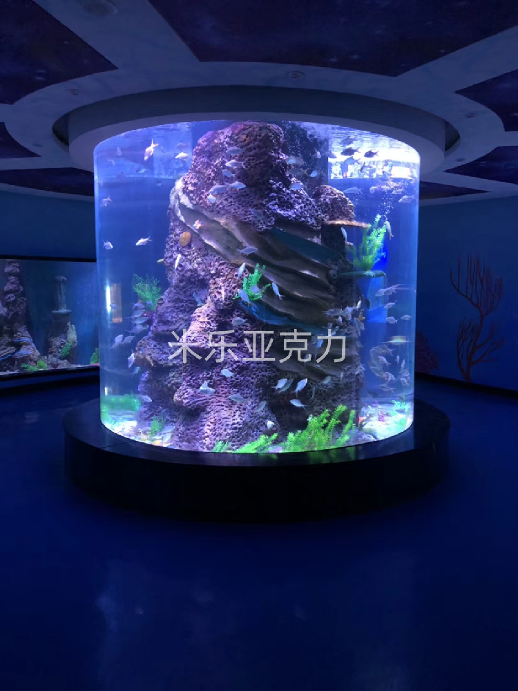 吉林酒店圆柱观赏缸